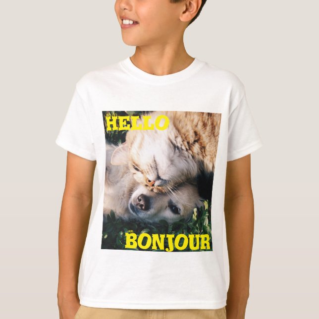 Olá!, t-shirt dos T-Contos de Bonjour (Frente)