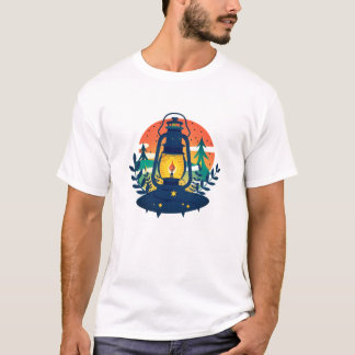 Olá Verão Camiseta Gráfica Retro Palmeiras Por do