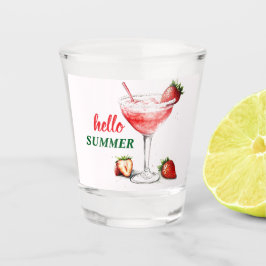 Olá Verão | Copo de Shot de Coquetel de Morango