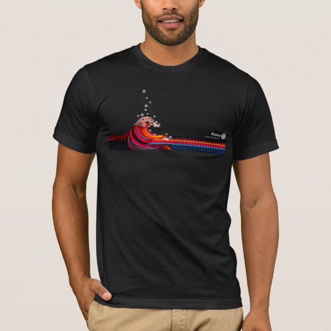 Olas de cambio — camiseta de Rotary (Frente)