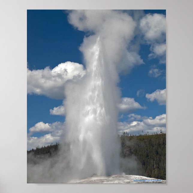 Old Faithful Geyser - Impressão de Arte (Frente)