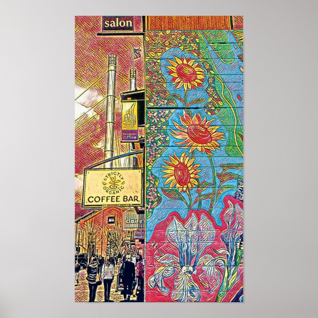 Old Mill District Bend, Oregon Art Impressão (Frente)