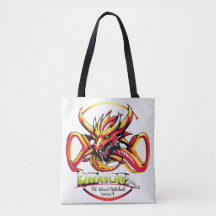 Old School Pickleball  Dragon Sport Tote beach bag