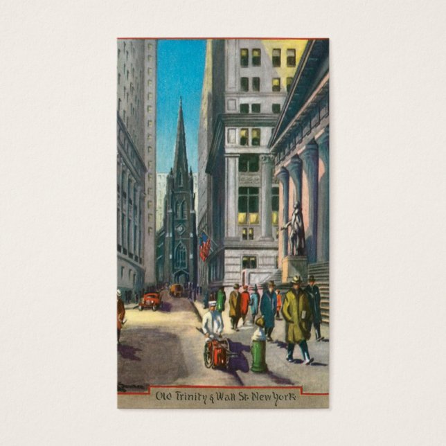 Old Trinity & Wall Street, Nova Iorque (Frente)