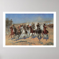 Old West Dash for the Timber Art Impressão