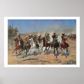 Old West Dash for the Timber Art Impressão