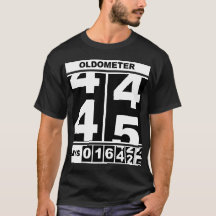 Oldômetro Aniversário de 45 anos Camisa engraçada