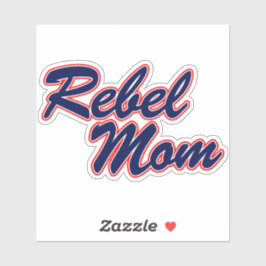 Ole Miss - Adesivo Azul da Mãe Rebelde