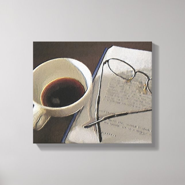 Óleo digital de café na Canvas (Frente)