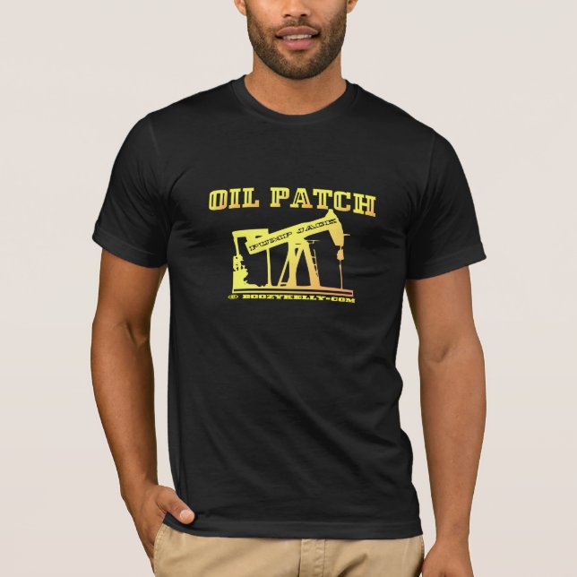 Óleo Jack, t-shirt do campo petrolífero, óleo, (Frente)