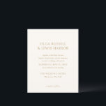 Olga Ivory e Dourado Convite Moderno ao Casamento<br><div class="desc">Convites modernos de casamento com um design simples e limpo com fontes ousadas.</div>