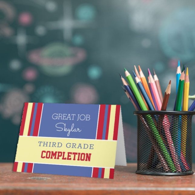 Olha! Cartão de conclusão de nível personalizado!  (Criador carregado)