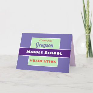 Olha! Cartão de formatura do ensino médio personal