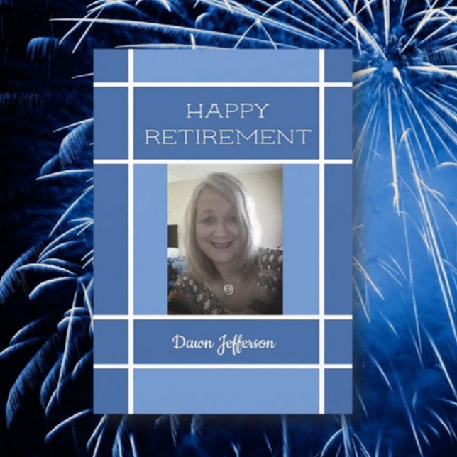 Olha! Cartão especial de aposentação de fotos (Criador carregado)