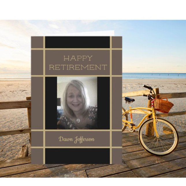 Olha! Cartão especial de aposentação de fotos (Criador carregado)