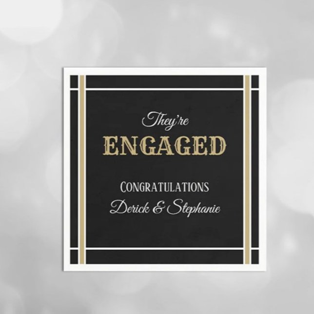 Olha! guardanapos de festa de noivado (Criador carregado)