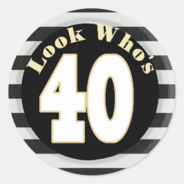 Olha quem são 40 adesivos de aniversário