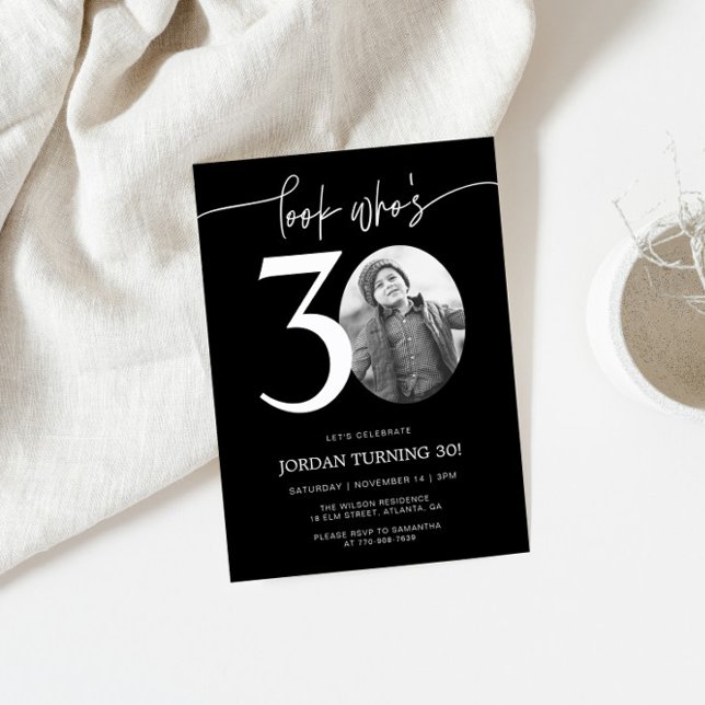 Olha quem tem 30 anos | Convite para aniversário d (Criador carregado)