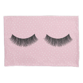 Olhais Pretos no Padrão do Ponto do Pino Cor-de-Ro