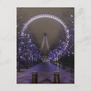 Olhal de Londres por cartão postal noturno