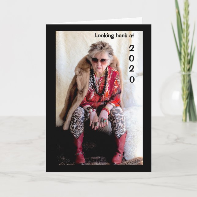 Olhando para trás em 2020 e para o futuro cartão (Frente)