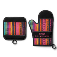 Olhar crochet! Para a rainha da cozinha! Oven Mitt