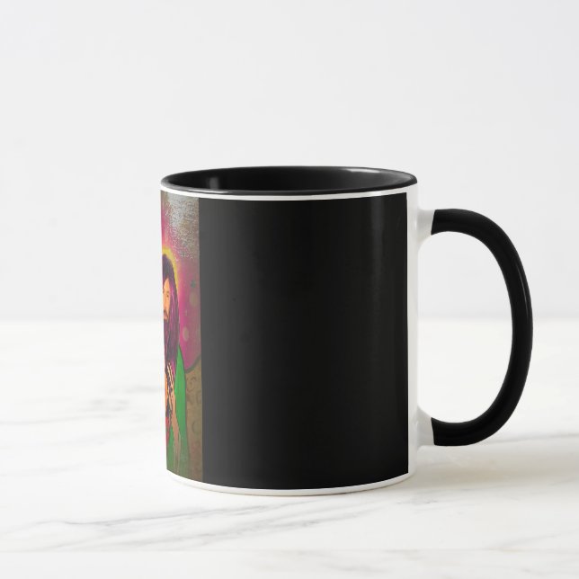 Olhar do óleo da antiguidade da caneca de Keanu (Direita)