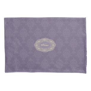 Olhar roxo do Victorian do damasco