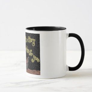 Olhe a caneca das estrelas