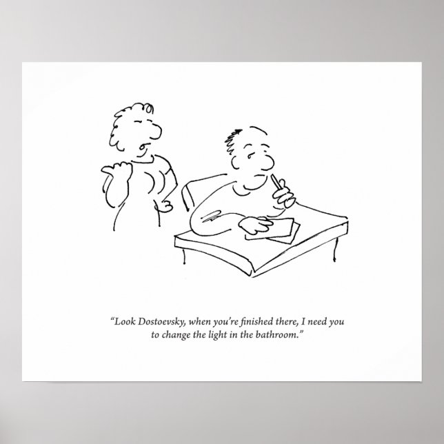 Olhe Dostoevsky Poster (Frente)