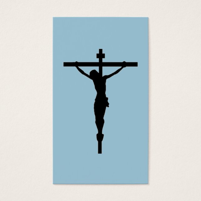 Olhe o Crucifixo, azul (Frente)