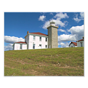 Olhe o farol do monte, Rhode - impressão da foto