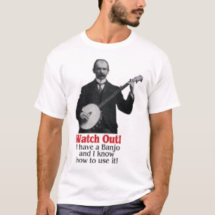 Olhe para fora! T-shirt curto leve da luva dos