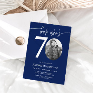 Olhe Quem Faz 70   Convite de Aniversário de 70 an