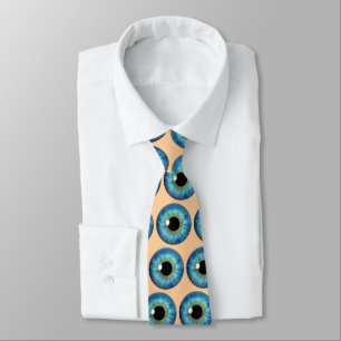 Olho Azul Íris Eyeball Legal Gravata
