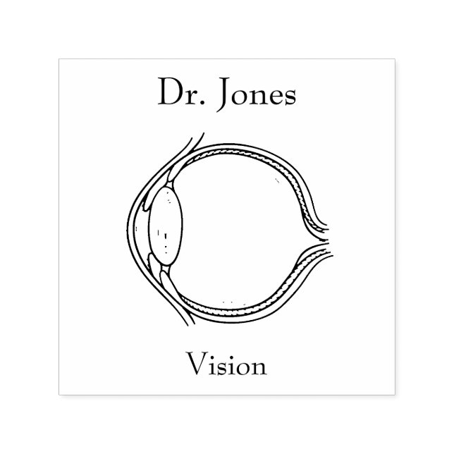 Olho, Carimbo De Borracha Autopicante De Órgãos Hu (Design)