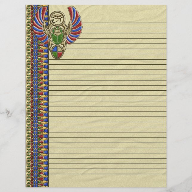 Olho de Horus Lined Letterhead (Frente)