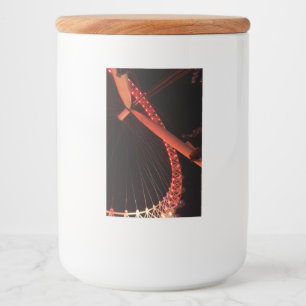 Olho de Londres na etiqueta do recipiente de