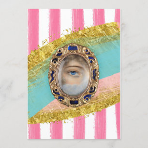 Olho de Lover Vitoriano, arte original, convite
