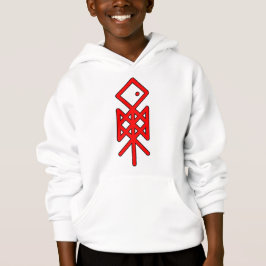 Olho de Odin Viking Bindrune Kid's Pullover Hoodie