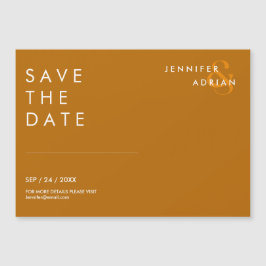 Olho de Tigre Mínimo Save The Date de Casamento Mo