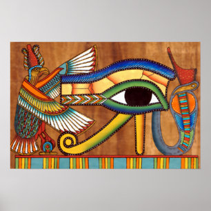 Olho do impressão do poster de Horus