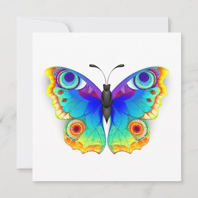 Olho Peacock da Borboleta Arco-Íris (Frente)