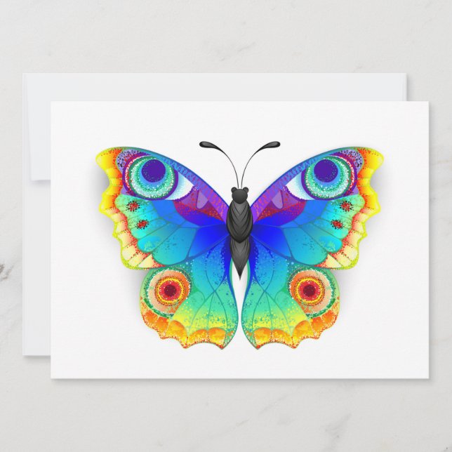 Olho Peacock da Borboleta Arco-Íris (Frente)