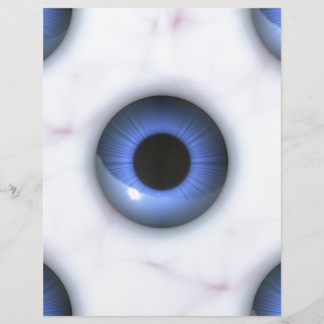 olhos azuis assustadores (Frente)