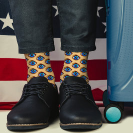 Olhos Azuis Legal Pixel Arte Moderna Funny Geeky