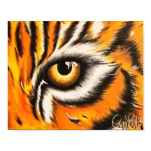 Olhos da arte Impressão Tiger 8x10 de Noel Estes