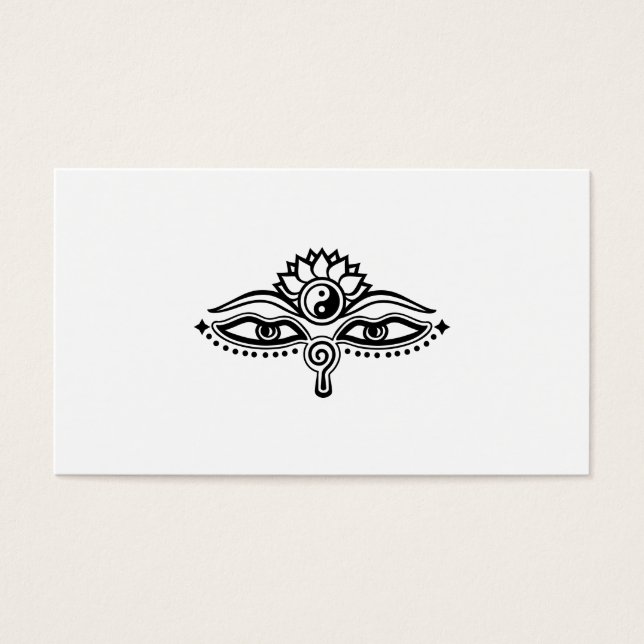 Olhos de Buda, Yin Yang, Sabedoria e Iluminismo (Frente)