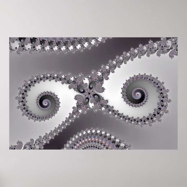 Olhos de Coruja - Poster Fractal (Frente)
