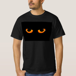 Olhos de Gato, Camiseta Preta, para Homens